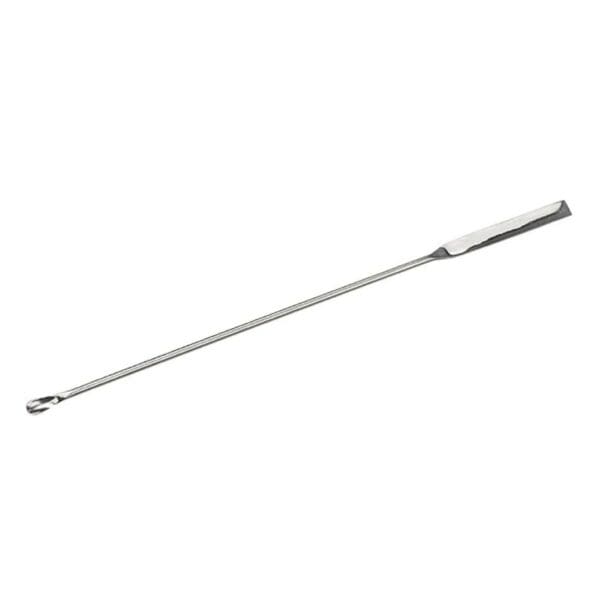 Microespátula Inox 185 mm – Cucharita / Plano